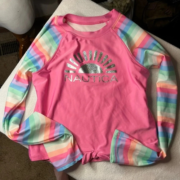 Nautica Rash Guard Large 12/14 - Picture 1 of 5
